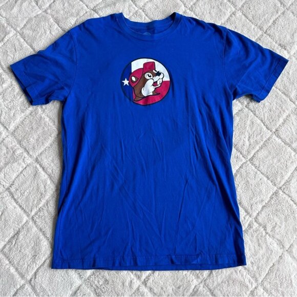 Buc-ees | "Dont Mess With Texas" Blue Short Sleeve Shirt | Size Large - Picture 2 of 10